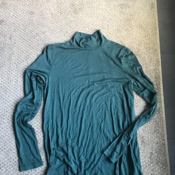 Dex Tops - Forest Green Turtleneck T-shirt from Dex Dex Tops - Forest Green Turtleneck T-shirt from Dex